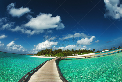 海滩,马尔代夫,海滩草棚,自然美,水,天空,水平画幅,沙子,无人,夏天