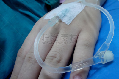 静脉滴注,装管,女性,动物手,气管切开管,导液管,水平画幅,人,健康保健