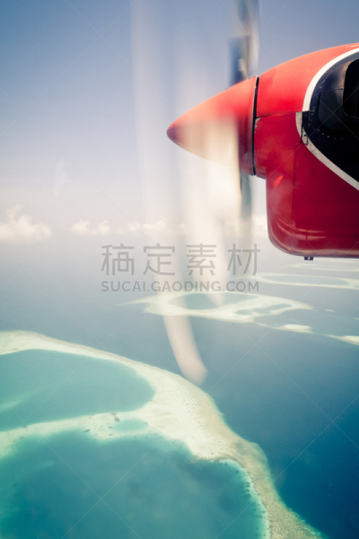 水上飞机,看风景,风景,全景,汽车部件,海景,螺旋桨,非都市风光,运动模糊,行动