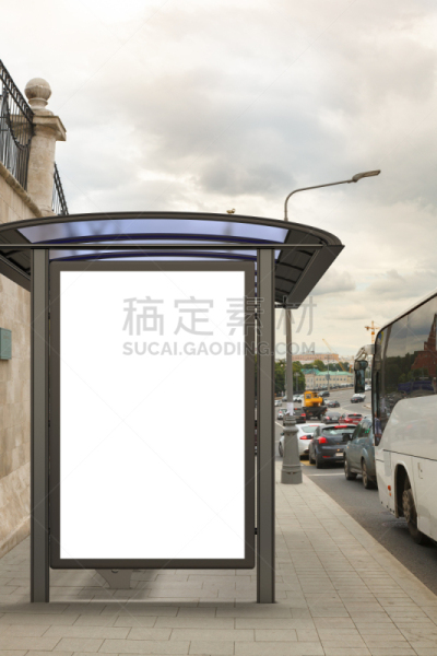 布告栏,空白的,灯箱,垂直画幅,留白,零售展示,边框,无人,市区路,绘画插图