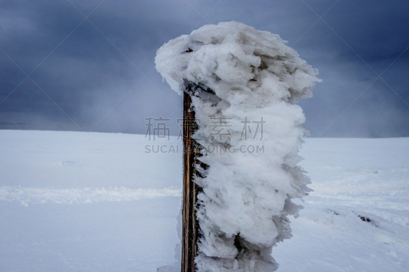 冰,木桩,有包装的,水平画幅,山,银色,雪,无人,孚日省