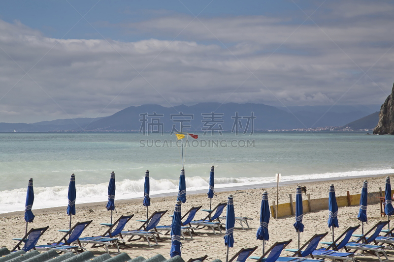 菲纳莱利古雷,意大利,水平画幅,沙子,建筑,无人,夏天,户外,海洋,海滩