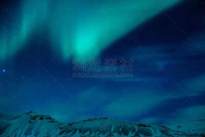 北极光,非凡的,天空,暴风雨,星系,水平画幅,夜晚,雪,无人,北极星