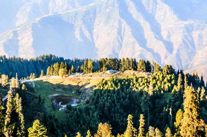 山脉,巴基斯坦,山谷,风景,自然美,开伯尔山口,北,居住区,自然,草地