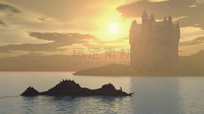 尼斯湖水怪,城堡,尼斯湖,神话,苏格兰,怪物,奇形怪状的,龙,秘密,苏格兰高地
