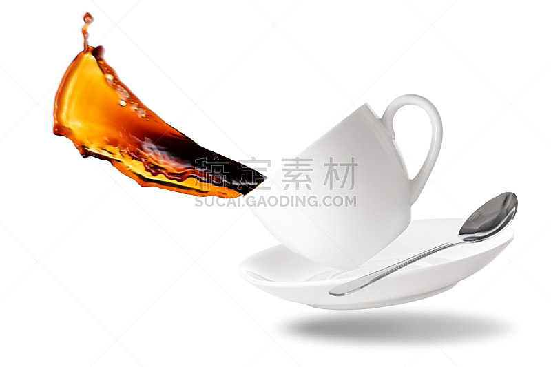 咖啡,热,一个物体,背景分离,杯,茶碟,泰国,马克杯,浓咖啡,烤咖啡豆