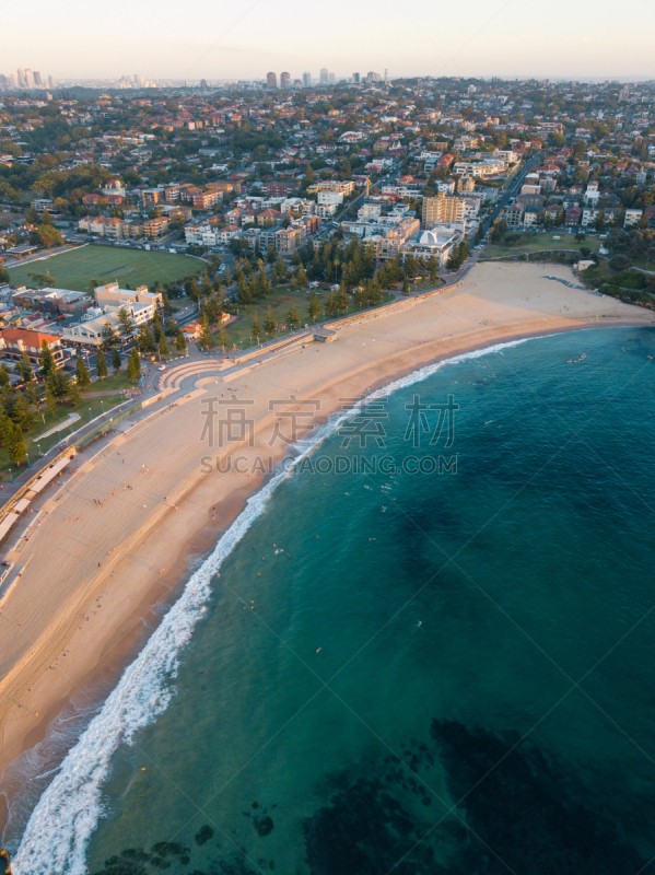 库吉海滩,悉尼,coogee,海岸线,澳大利亚,夏天,户外,晴朗,沙子,度假胜地