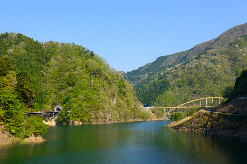 水坝,秩父,日本,崎玉县,水平画幅,山,无人,关东地区,水力发电