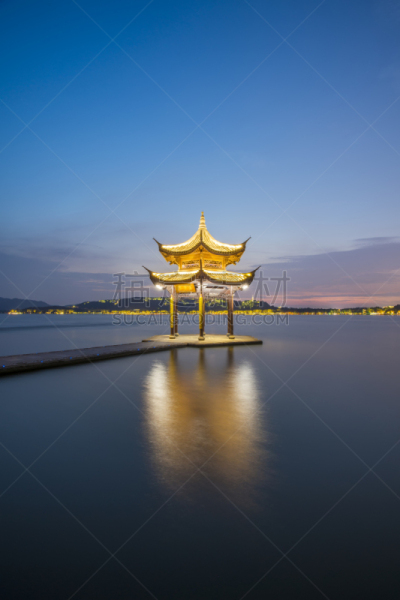 杭州,地形,西湖,建筑,垂直画幅,云,无人,交通,夏天,户外
