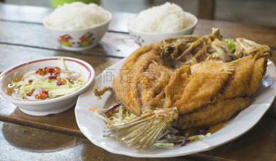 鱼类,米,二次油炸,桌子,水平画幅,无人,膳食,海产,罗非鱼,深的