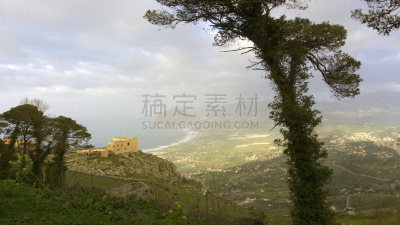 埃瑞斯,西西里,意大利,摄像机拍摄角度,伦敦城,伊特鲁里亚海,美,旅游目的地,水平画幅,建筑