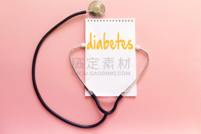 粉色背景,笔记本,糖尿病,听诊器,概念,白色,水平画幅,视网膜病,消息,葡萄糖