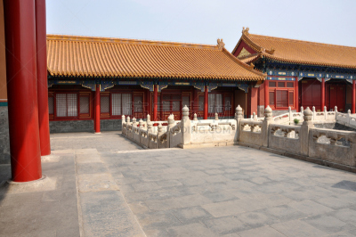 故宫,北京,水平画幅,无人,走廊,户外,图像,亭台楼阁,国际著名景点,屋顶