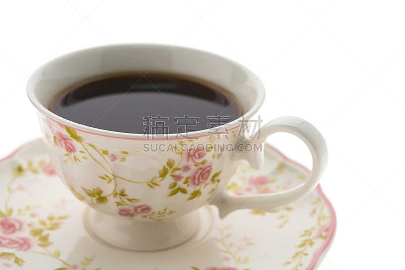 咖啡杯,早餐,水平画幅,咖啡,无人,浓咖啡,背景分离,饮料,特写,黑色
