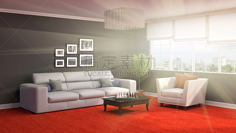 沙发,室内,三维图形,座位,水平画幅,无人,装饰物,家具,普罗旺斯,舒服