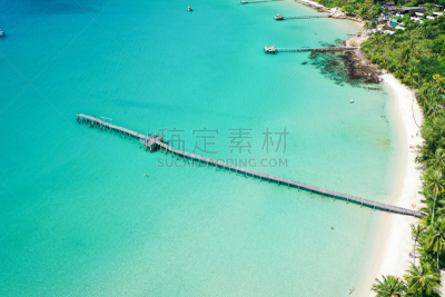 泰国,海洋,桥,海滩,航拍视角,岛,自然美,鸡尾酒,木制,热带气候