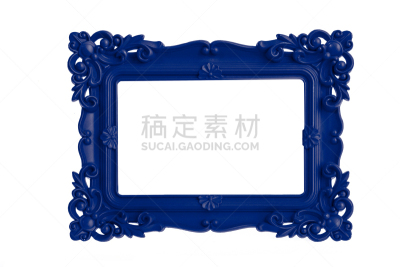 塑胶,现代,古董,相框,分离着色,色彩鲜艳,白色背景,空的,空白的,紫色