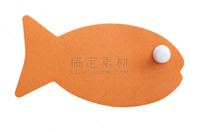 鱼类,橙色,留言板,办公室,留白,办公用品,水平画幅,形状,消息,无人