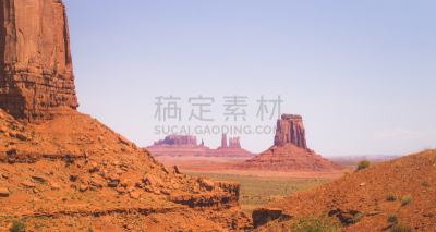 纪念碑,岩石,远古的,纪念碑谷部落公园,山谷市,天空,沙子,干的,美国西部,印第安保留地