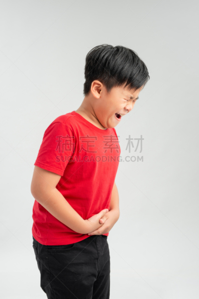 男孩,悲哀,胃疼,越南,健康保健,药,垂直画幅,腹腔,图像,小的