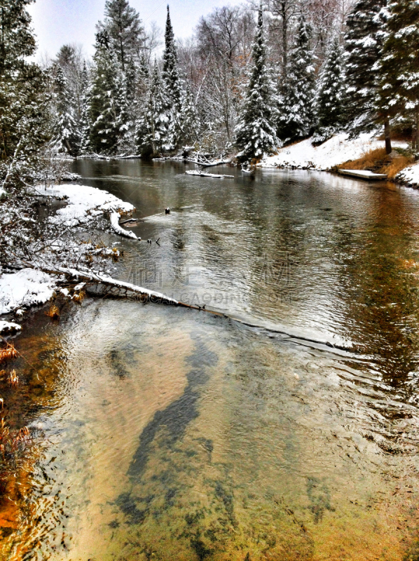 river ausable,垂直画幅,水,灵性,无人,户外,乡村风格,北美,钓竿,活物钓鱼