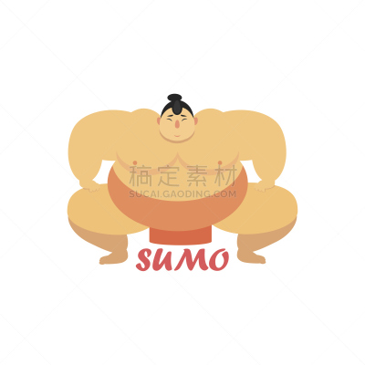 相扑,格斗运动,卡通,时尚,图标,可爱的,运动,美术工艺,肖像,简单