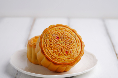 月饼,水平画幅,月亮,传统,蛋糕,特写,泰国,甜点心,东方食品,白色