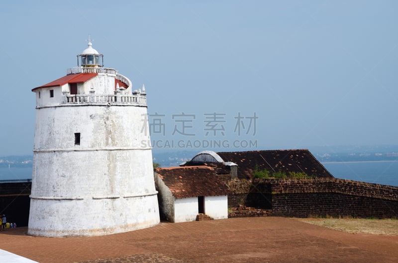 新凯林海滩,果阿,印度,灯塔楼,要塞,南果阿,过去,热带气候,世界遗产,著名景点