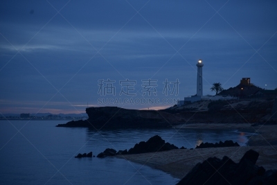 黄昏,圣菲利普,墨西哥,考特斯海,下加利福尼亚州,导航灯塔,天空,铁路枢纽,水,悬崖