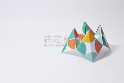 白色背景,多色的,折纸算命,美,艺术,水平画幅,形状,无人,传统,东亚