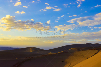 沙漠,自然美,早晨,旅途,热,云景,曙暮光,云,黄昏,中国