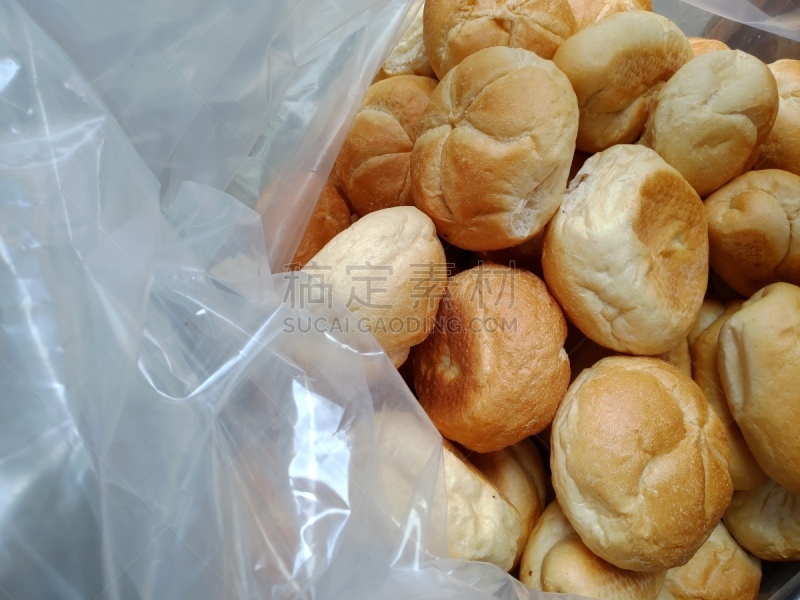 面包店,多样,保鲜袋,小圆面包,与众不同,传统,清新,背景分离,塑胶,面包