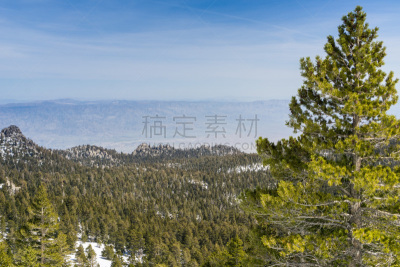 山脊,加利福尼亚,小路,电车轨道,山,航拍视角,棕榈叶泉,风景,圣吉辛托野生动物保护区,移向