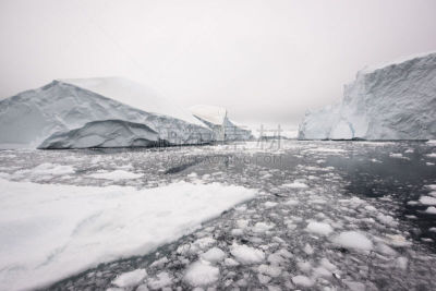 格陵兰,巨大的,冰山,北冰洋,寒冷,纯净,南冰洋,环境,雪,海浪
