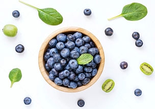 蓝莓,菠菜,绿色,猕猴桃,浆果,奇异果-水果,健康食物,静物,水果,素食