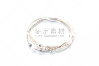 手镯,白色背景,分离着色,自然,美,项链,网球运动,黄金,水平画幅,可爱的