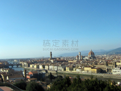 城市,意大利,佛罗伦萨画派,天空,古典式,佛罗伦萨,曙暮光,都市风景