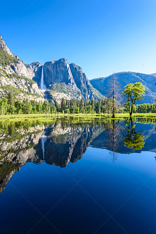 山,美国,地形,加利福尼亚,优胜美地瀑布,麦瑟德河,自然美,隧道,垂直画幅,水