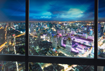 Night scene cityscape