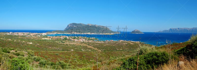 水平画幅,撒丁岛,无人,海港,全景,户外,岛,海洋,彩色图片,海景