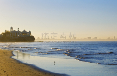 水平画幅,海滩,水,旅游目的地,地形,沙子,无人,早晨,户外,海洋