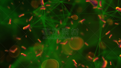 三维图形,红色,科学,生物学,健康保健,血细胞,细菌,病毒,静脉,生病
