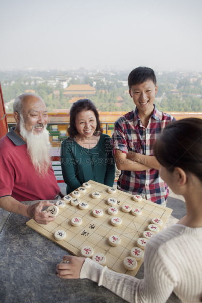 中国象棋,家庭,进行中,故宫,老年男人,北京,公园,中国,拿着,中国人