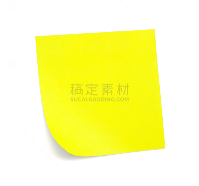 黄色,便签,树荫,空白的,留白,白色,附着的,水平画幅,无人,纸