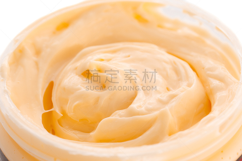 奶油,白色背景,化妆用品,织品样本,锯缘青蟹,洁面乳,色板,抗衰老,挤