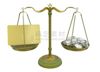 黄铜,古董,秤,黄金,分离着色,绘画插图,三维图形,白色背景,金属