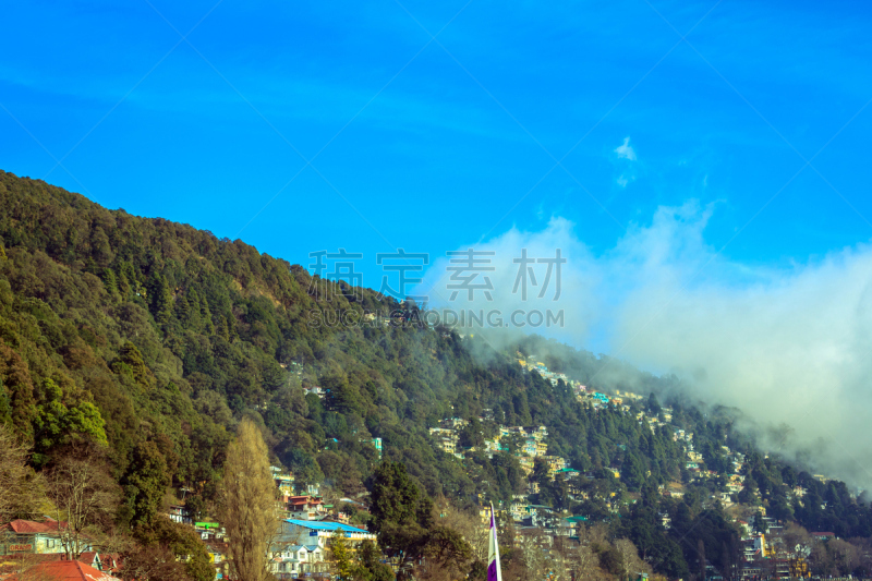 天空,山,云,阳光巡回赛,高尔夫球运动,美,风,气候,水平画幅,无人