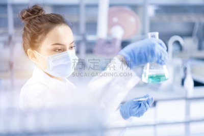 实验室,青年人,科学家,女性,半身像,装管,化学家,科学实验,生物化学,仅成年人