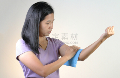 女人,热,手臂,替代疗法,冷冻疗法,风湿病,水平画幅,人,健康保健,冰