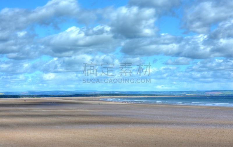 圣安德鲁斯,西,粉沙海滩,法夫,圣安德鲁斯大教堂,风景,图像,海洋,英国,无人